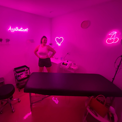 Christina in the Austhetics treatment room